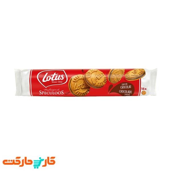 بیسکوئیت کرم دار شکلاتی لوتوس Lotus Chocolat